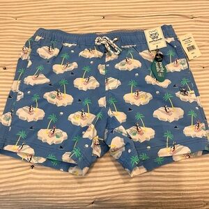 Party Pants Blue Swim Shorts‎ with Penguin Design new with tags